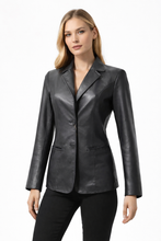 Load image into Gallery viewer, Blazer nappa nera

